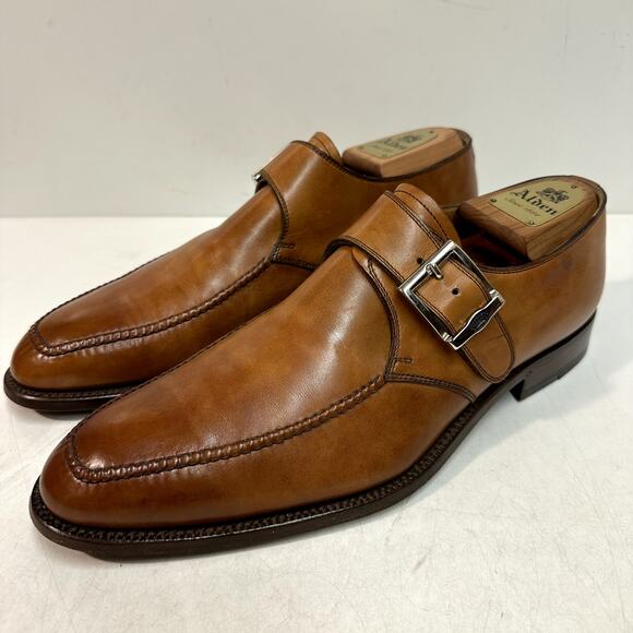 EXCELLENT Barrett Italy Single Buckle Monk Strap Derby Brown UK 9.5 / US 10.5 - Picture 1 of 13